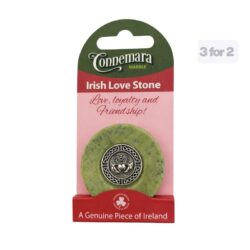 Claddagh Love Stone, a genuine piece of Connemara Marble with a Claddagh disc. Symbolic Irish Symbol of Love, Loyalty&Friendship.