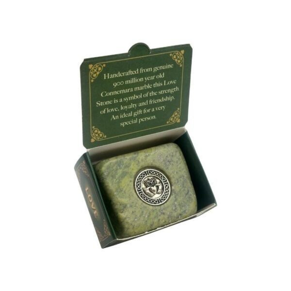 Claddagh Love Stone, a genuine piece of Connemara Marble with a Claddagh disc. Symbolic Irish Symbol of Love, Loyalty&Friendship.