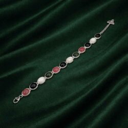 Colours of Ireland bracelet. The four stones are emblematic of the four corners of Ireland. Complete the set with the matching Connemara Marble Necklace.