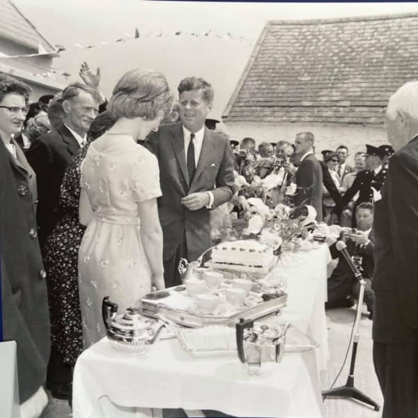 JFK at homestead in Dunganstown