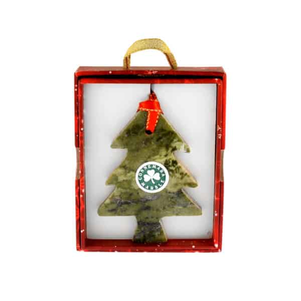 Connemara Marble Xmas Tree boxed Decoration