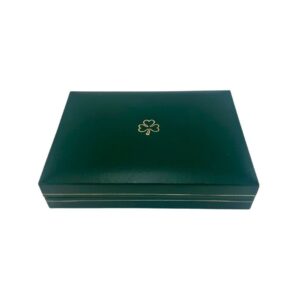Premium green gift box from Connemara Marble Jewelry.
