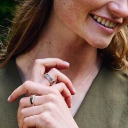 Torc Connemara Marble Sterling Silver Ring