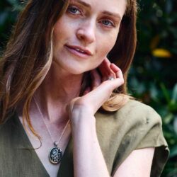 Connemara Marble Silver Shamrock Irish Pendant, handcrafted in Ireland a timeless piece of iconic Celtic Jewelry. Hallmarked and gift boxed.