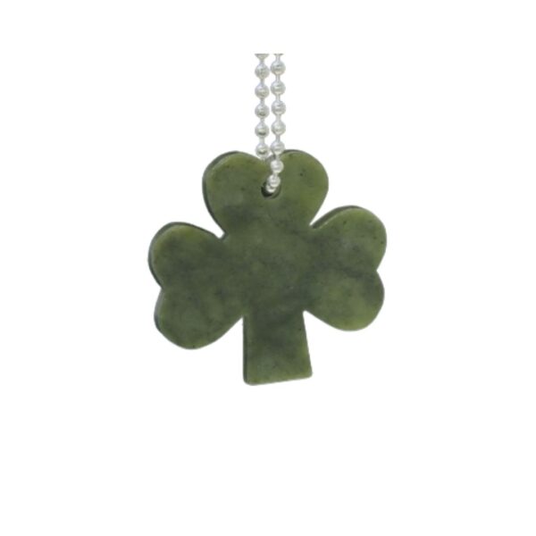 Shamrock Connemara Marble key chain or purse charm. Handcrafted in Ireland with green, natural marble. Silver tone ball chain.