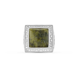 Handcrafted in Ireland with genuine Connemara Marble our sterling silver Trinity Knot ring is a deeply symbolic and authentic piece of Celtic jewelry.