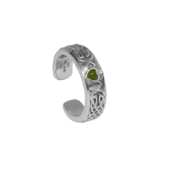 Claddagh Torc Style Connemara Marble ring. Hand crafted in Ireland with genuine, natural gemstone Connemara Marble. Love, loyalty and friendship.