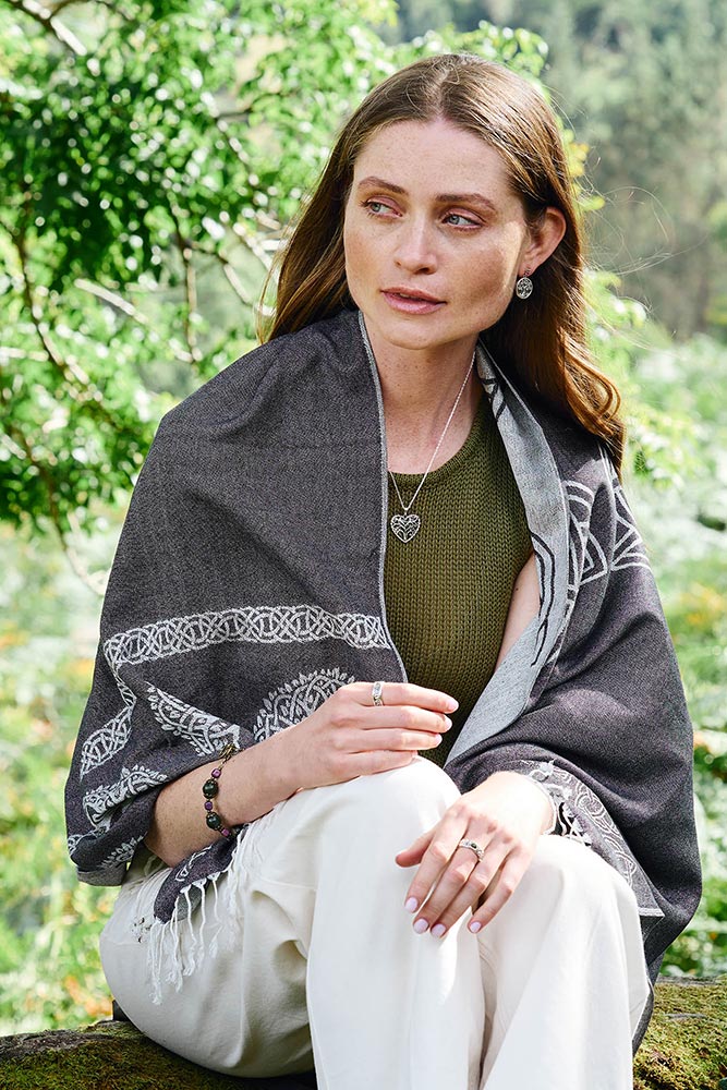 Symbols of Ireland Silver Band Ring