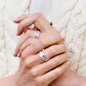 Symbols of Ireland silver band ring has been hand crafted in Ireland with hallmarked Irish sterling silver. Celebrate your Irish heritage with Celtic style.