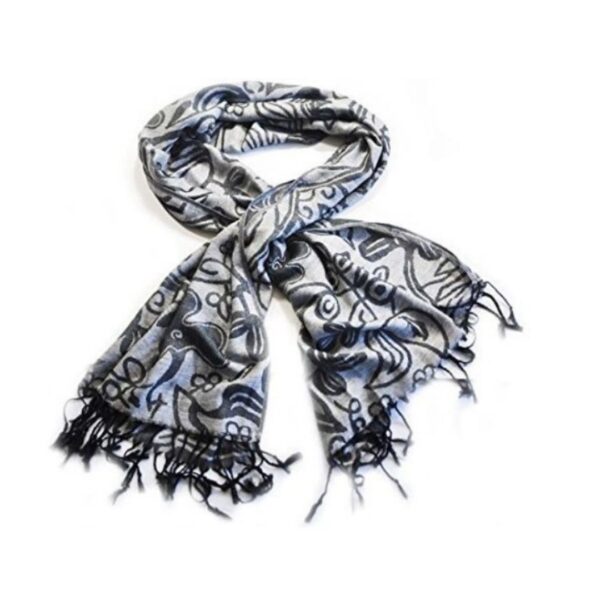 Black and Grey Pashmina Scarf from Ireland
