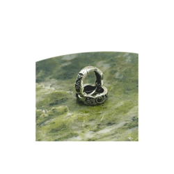 Trinity Knot Connemara Marble sterling silver, stud earrings. Hand crafted in Ireland with hallmarked 925 silver designed for a comfortable and secure fit.