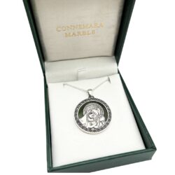 Blessed Mother silver pendant is hand crafted in Ireland. Whether worn for faith, heritage, or style, this piece embodies Irish craftsmanship and devotion.