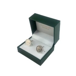 Add a touch of Irish heritage to your wardrobe with these striking cufflinks, crafted from authentic pre-euro 5p Irish coins no longer in circulation.