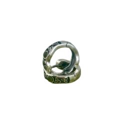 Trinity Knot Connemara Marble sterling silver, stud earrings. Hand crafted in Ireland with hallmarked 925 silver designed for a comfortable and secure fit.