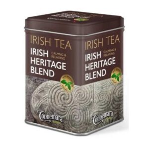 Irish tea Heritage blend from the Connemara Kitchen in Ireland. Presented in a premium, vintage style tin which makes a lovely souvenir of Ireland.