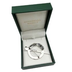 Claddagh Brooch. Hand crafted with genuine Connemara Marble and hallmarked Irish Sterling Silver. The magic and mystique of Ireland.