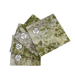 Connemara marble set of 4 square coasters handmade with Ireland's 900 million year old Connemara Marble coasters truly are a piece of Ireland.