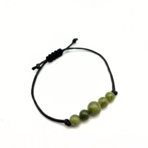 Smooth, cooling round beads of genuine, unique Connemara Beads fashioned into a classic bracelet. A wonderful authentic gift from Ireland.