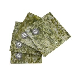 Connemara marble set of 4 square coasters handmade with Ireland's 900 million year old Connemara Marble coasters truly are a piece of Ireland.