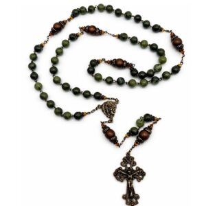 Connemara Marble Rosary beads from Ireland. Hand crafted with our natural gemstone Connemara Marble since 1945.