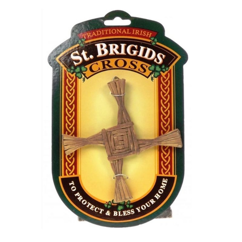 Traditional St. Brigid’s Cross symbolizing protection, blessing, and renewal. Hang in your home for faith, heritage, and good fortune.