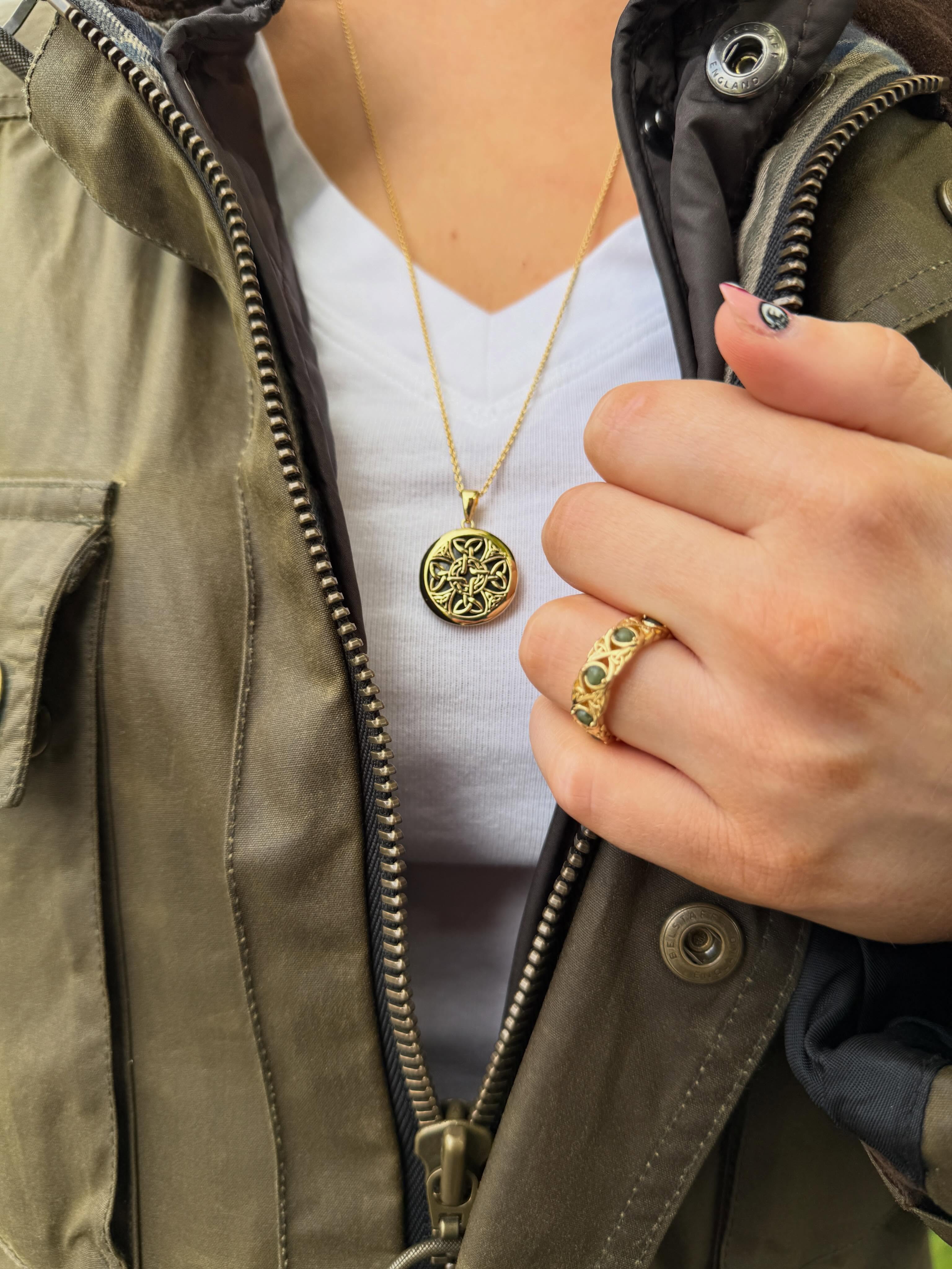 GOLD ☘️ 

Shop our gold collection online at connemaramarble.com 

#goldjewellery #connemaramarble #ireland