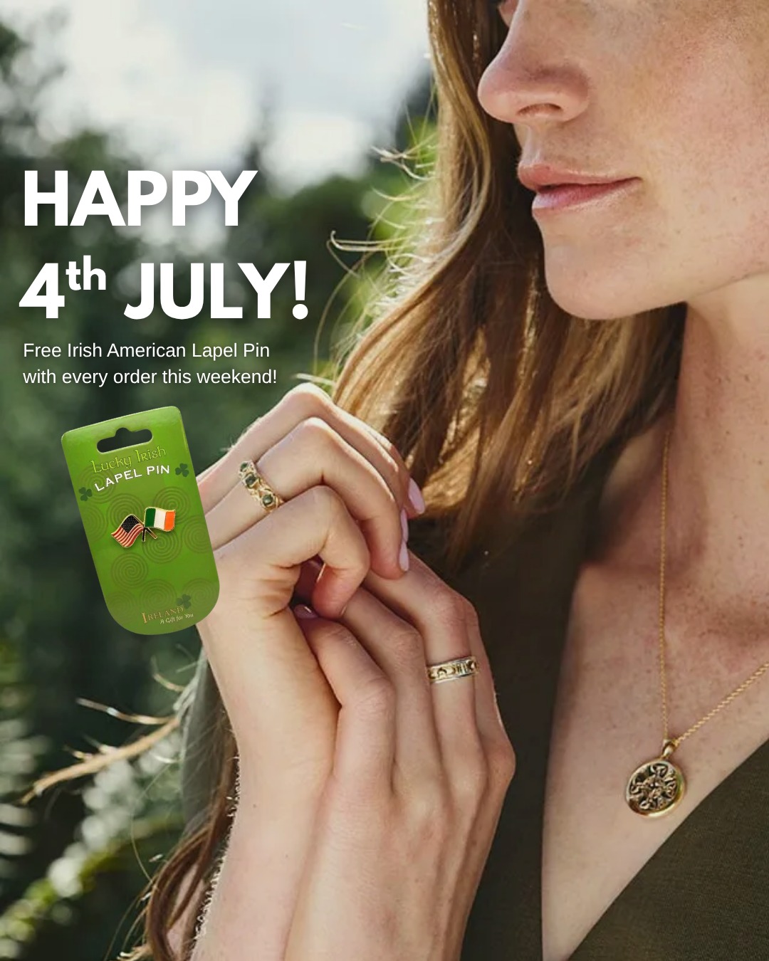 Happy 4th of July, to all our lovely customers! 

Last chance to shop our 4th of July sale, with free shipping over 60 and a free gift of an Irish, American Lapel Pin with every order! 

Shop now at connemaramarble.com ☘️

Enjoy the festivities! 

#4thofJuly #ConnemaraMarble #Ireland