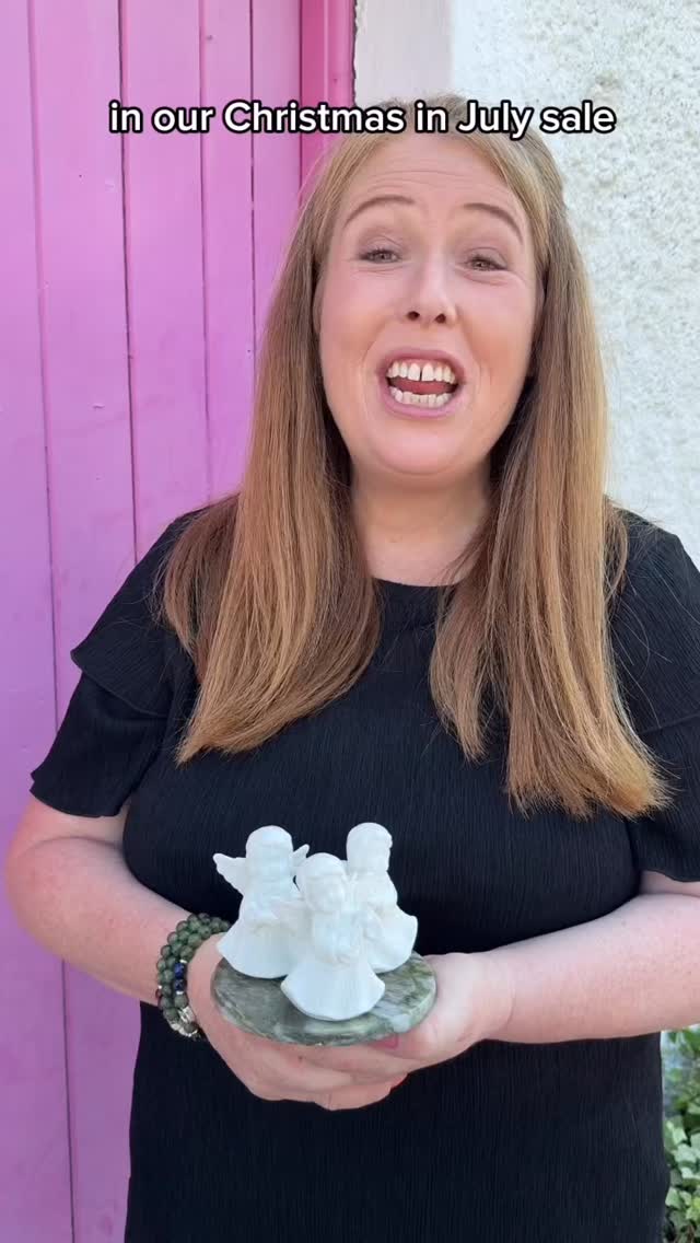 As part of our Christmas in July Sale, we have some beautiful ornaments on offer 🎄☘️

This set of three angels on a tea pot style Connemara Marble base is one our favourites! 

You can shop now at connemaramarble.com where you’ll enjoy 15% and a special free gift! 

#shopnow #connemaramarble #madeinireland #christmasinjuly